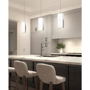 SUBWAY ROUND MINI INTEGRATED LED PENDANT LIGHT CHROME